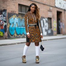 Load image into Gallery viewer, Rich and Rich Brown Animal Print Urbanunique Women's High Top Sneaker