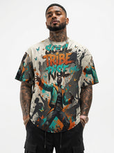 Load image into Gallery viewer, Rich and Rich Soul Tribe Rise Men's Multicolor Beige T-Shirt | Men's Graphic Streetwea