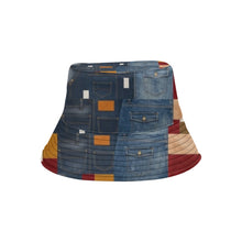 Load image into Gallery viewer, Rich and Rich Unisex Jean Look Multicolor Bucket Hat – Premium Cotton Streetwear Hat