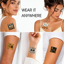 Load image into Gallery viewer, Rich and Rich Halloween Personalized Temporary Tatoo Set of 6 Sheets