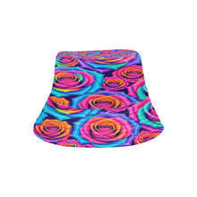 Load image into Gallery viewer, Rich and Rich Vivid Purple Floral Bucket Hat All Over Print Bucket Hat