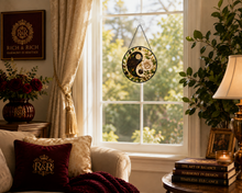 Load image into Gallery viewer, Rich and Rich Harmony Heritage Yin Yang Roses Glass Suncatcher