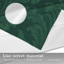 Load image into Gallery viewer, Rich and Rich Sovereign’s Kaleidoscope Green Velvet Window Curtain 28"(W) x 40"(H)