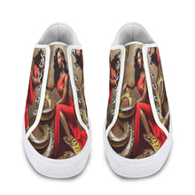 Load image into Gallery viewer, R&RH LuiiLoviie Womens Red Caricature Low Top Sneaker Seattle Low Top Women's Shoes (Model 1013-6)