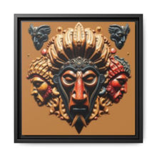 Load image into Gallery viewer, Multi-Color Framed Canvas Wall Art - Tribal Mask Decor