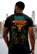 Load image into Gallery viewer, Rich and Rich Soul Tribe Rise Men’s T-Shirt | All-Over Print Streetwear Tee with Ancestral Art Energy - Rich and Rich Homeopportunities