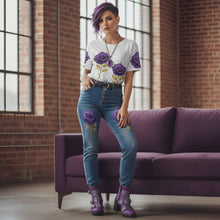 Load and play video in Gallery viewer, Rich and Rich Lavendar Rose Women's Jeans