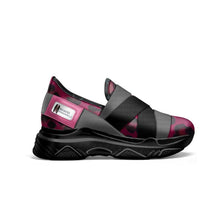 Load image into Gallery viewer, Rich and Rich Be Sure Women's Elastic Magenta Gray Slipon Sneaker - Rich and Rich Homeopportunities