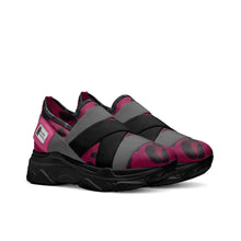 Load image into Gallery viewer, Rich and Rich Be Sure Women's Elastic Magenta Gray Slipon Sneaker - Rich and Rich Homeopportunities
