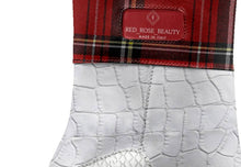 Load image into Gallery viewer, Red Rose Beauty Red and White Checker Women's High Heel Belt Boot - Rich and Rich Homeopportunities