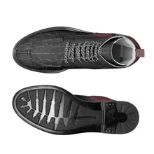 Load image into Gallery viewer, RichandRich_Biz Elegant Burgundy Men's Biker Boot Boot - Rich and Rich Homeopportunities