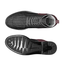 Load image into Gallery viewer, RichandRich_Biz Elegant Burgundy Men's Biker Boot Boot - Rich and Rich Homeopportunities
