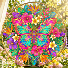 Load image into Gallery viewer, Rich & Rich Butterfly Bloom Glass Suncatcher - Rich and Rich Homeopportunities