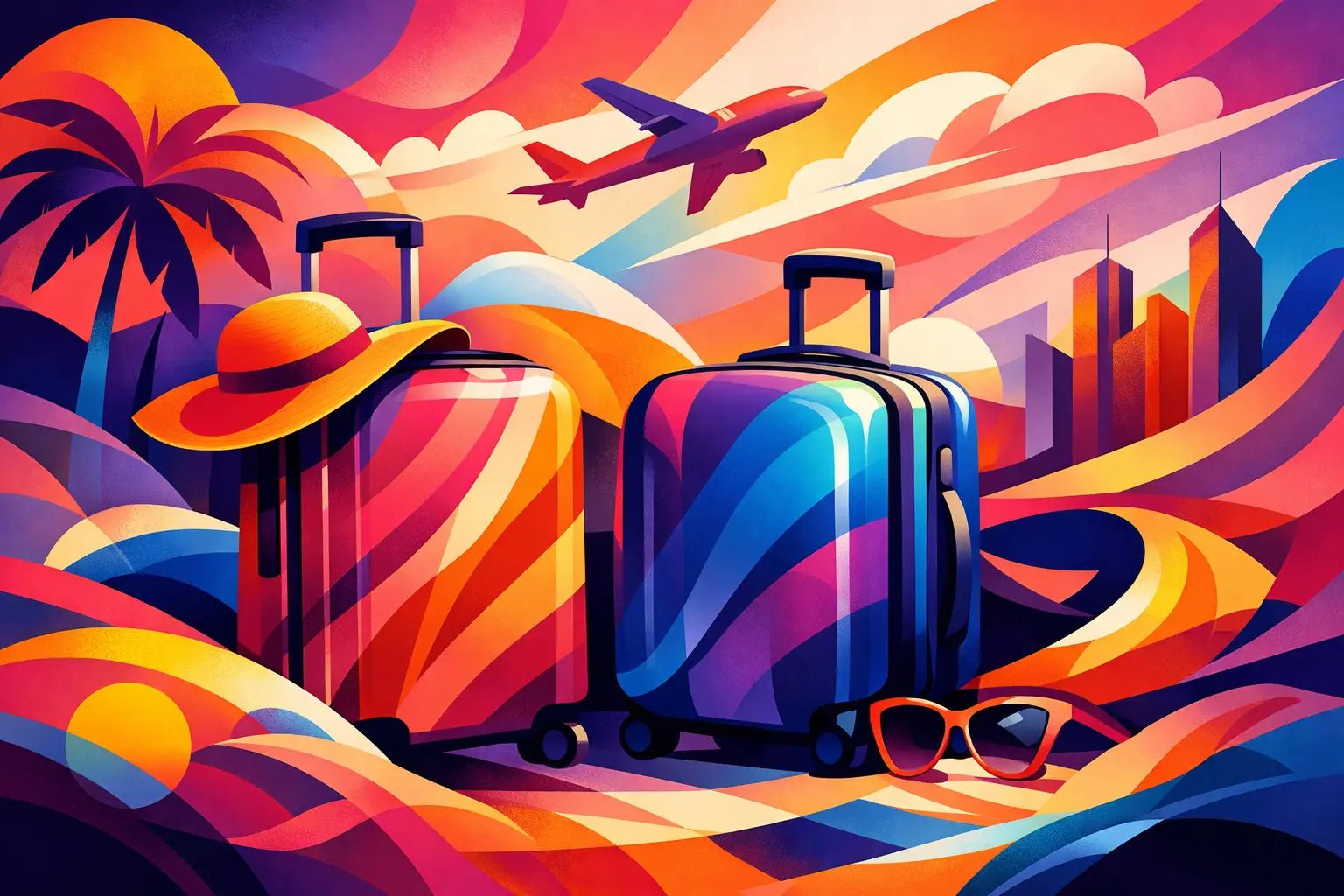 Fashion Travel Luggage With a Point of View - Rich and Rich Homeopportunities