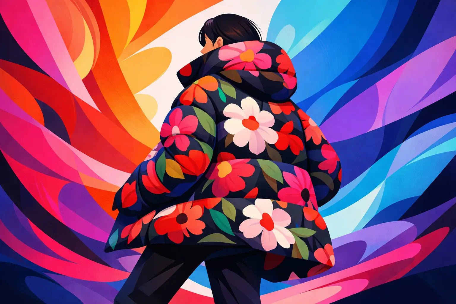 How to Style a Floral Puffer Coat With Presence - Rich and Rich Homeopportunities