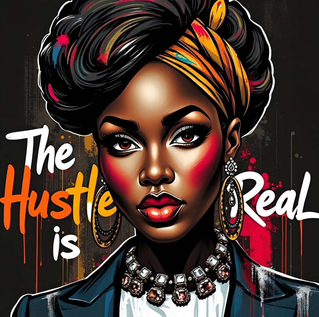 Introducing our stunning piece from the exclusive 'The Hustle Is Real'