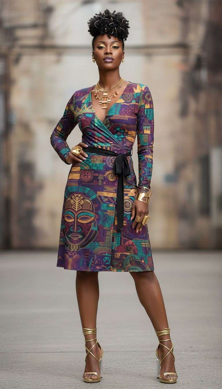 The Wrap Dress Reimagined: Where African Print Meets Modern Editorial Style