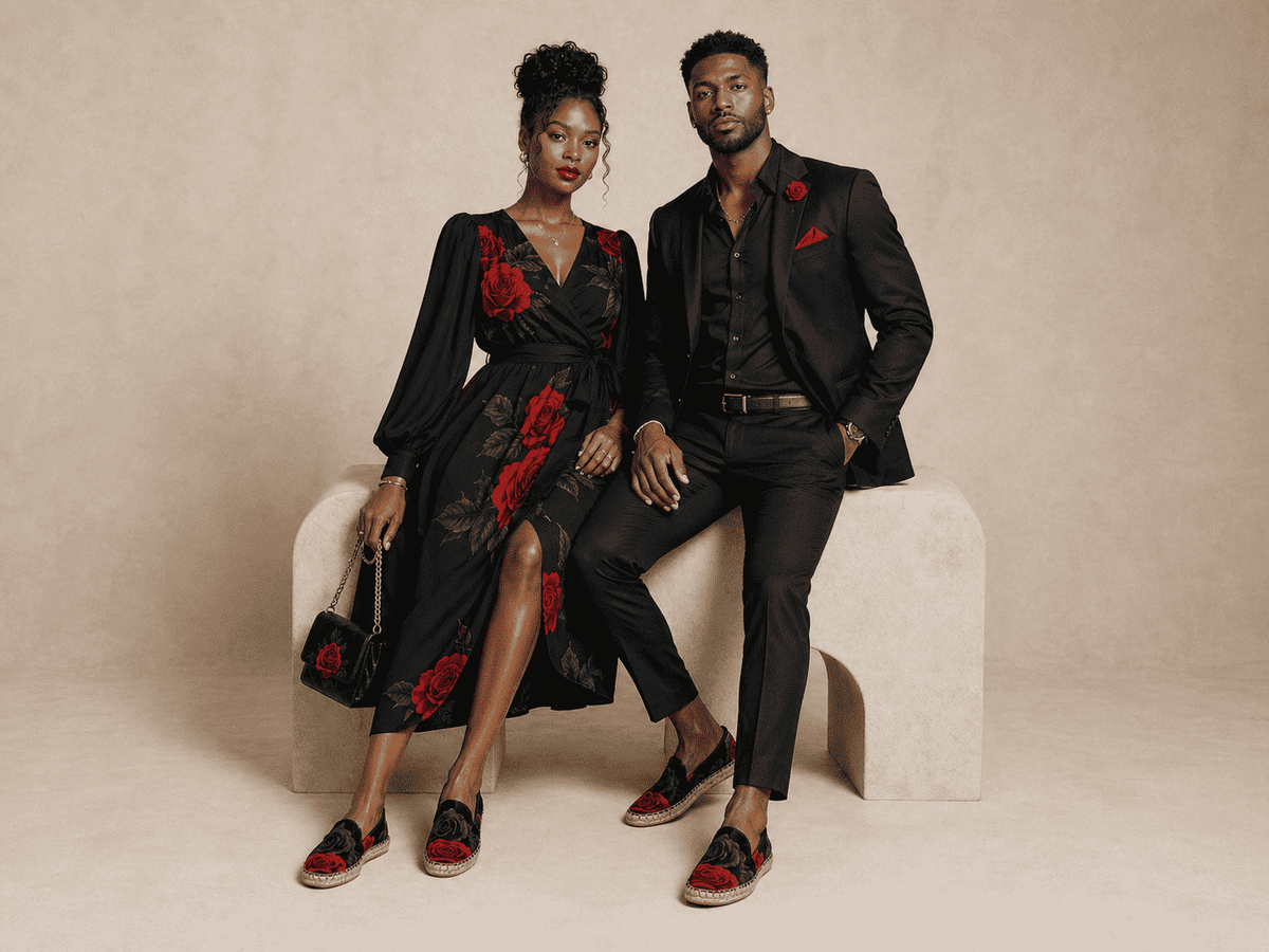 Bold Elegance: Why the Rich and Rich BlackRedRose Espadrilles Are a Must-Have
