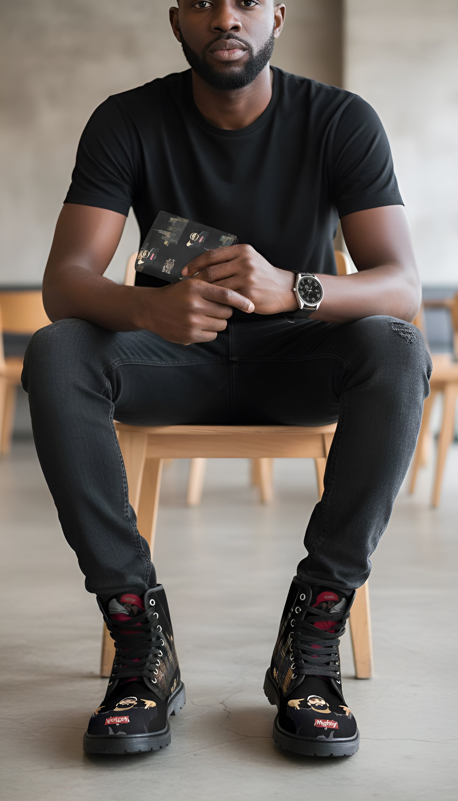 Canvas and Leather Ankle Boots Collection Hub