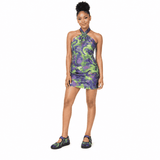 Women’s key lime abstract Mary Jane shoes with mesh upper and Velcro strap and EVA sole — additional view 14