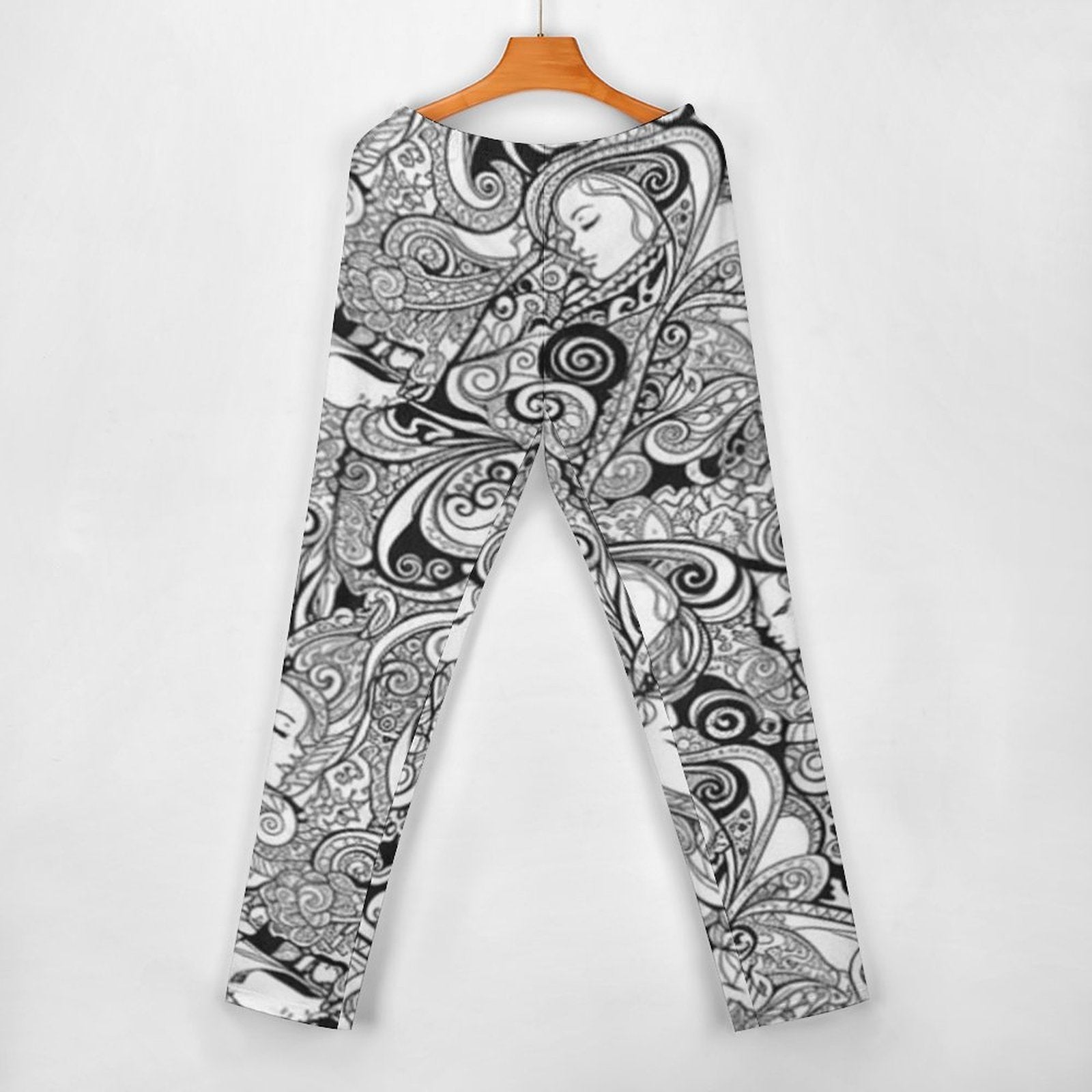 Rich and Rich Black and White Abstract Women's Off Shoulder Two-piece Set