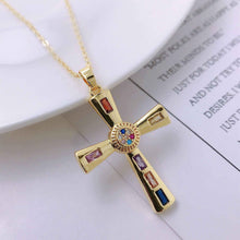 Load image into Gallery viewer, Niche Personality Hip Hop Men&#39;s Cross Necklace Pendant - Hip Hop Men&#39;s Cross Necklace
