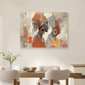Rich and Rich Portrait of Me 32x24 vibrant canvas wall art hanging on a living room wall