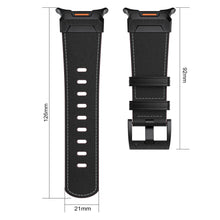 Load image into Gallery viewer, Mecha Bezel Leather Strap for Galaxy Watch 20mm
