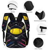 Blue softball-themed three-piece backpack set including backpack, insulated lunch bag, and pencil case — additional view 6