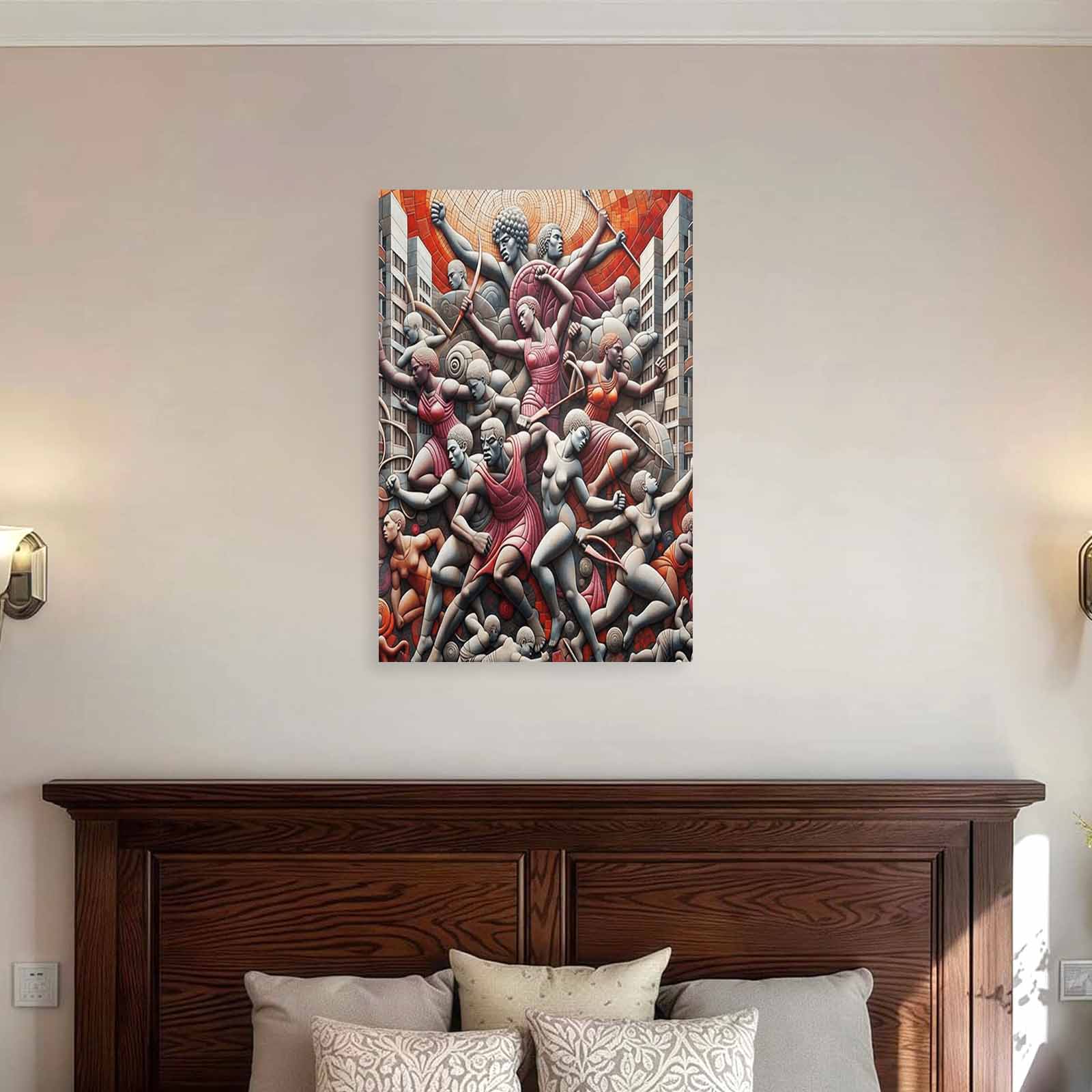 Rich and Rich Greek Mythology 24 x 36 canvas wall art with wooden frame