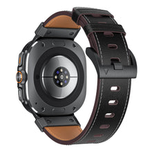 Load image into Gallery viewer, Mecha Bezel Leather Strap for Galaxy Watch 20mm
