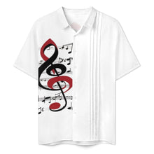 Load image into Gallery viewer, Short sleeved shirt Men&#39;s Lapel Collar Folds Design Shirt
