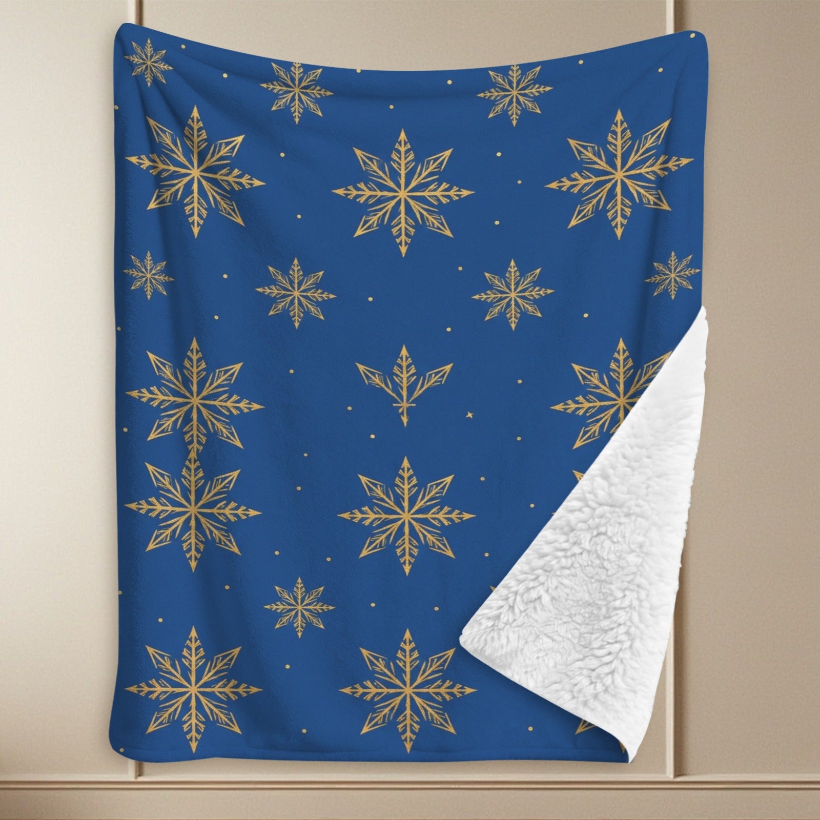 Rich and Rich Nordic Snowflake Sherpa Fleece Blanket 90 x 108 - Rich and Rich Homeopportunities
