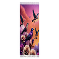 Soft tassel scarf made from imitation cashmere with fine hemming