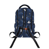 a Ethereal butterfly Galaxy Girls Blue Large Capacity Backpack