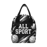 Rich and Rich Black Sport Utility All Sports Lunch Bag