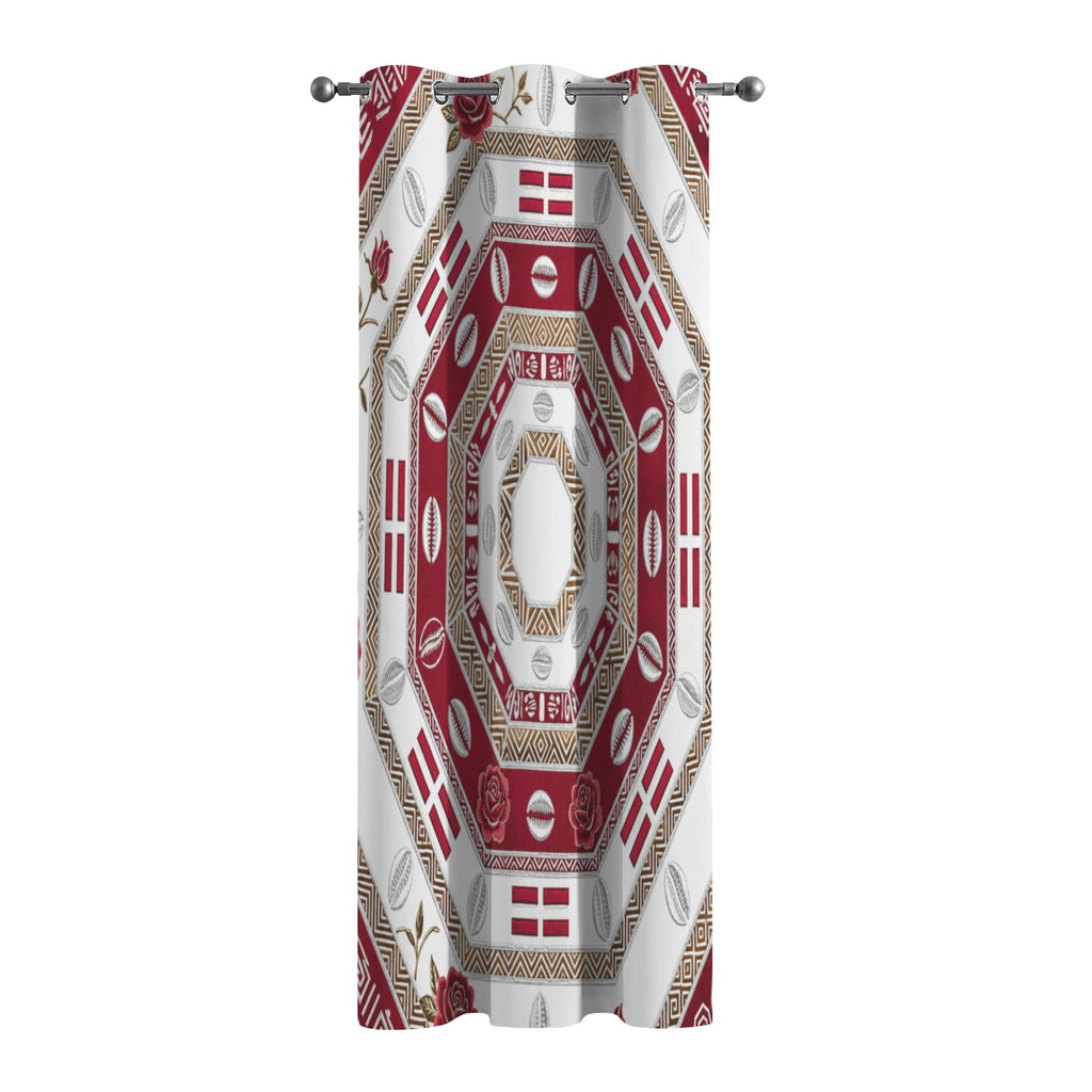The Tribal Elegance Harmony Series – Crimson Harmony Blackout Curtains 52x84inch