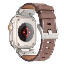 Load image into Gallery viewer, Mecha-Inspired Vintage Leather Band for Apple Watch
