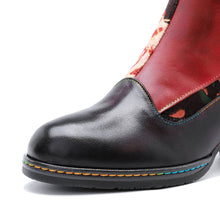 Load image into Gallery viewer, Leather Handmade Embossed Adjustable Boots
