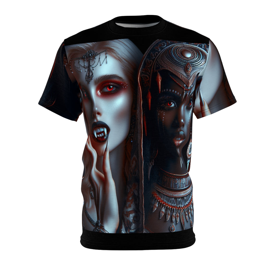 Gothic Aesthetic Unisex Tee featuring spooky Halloween-themed bold graphic print