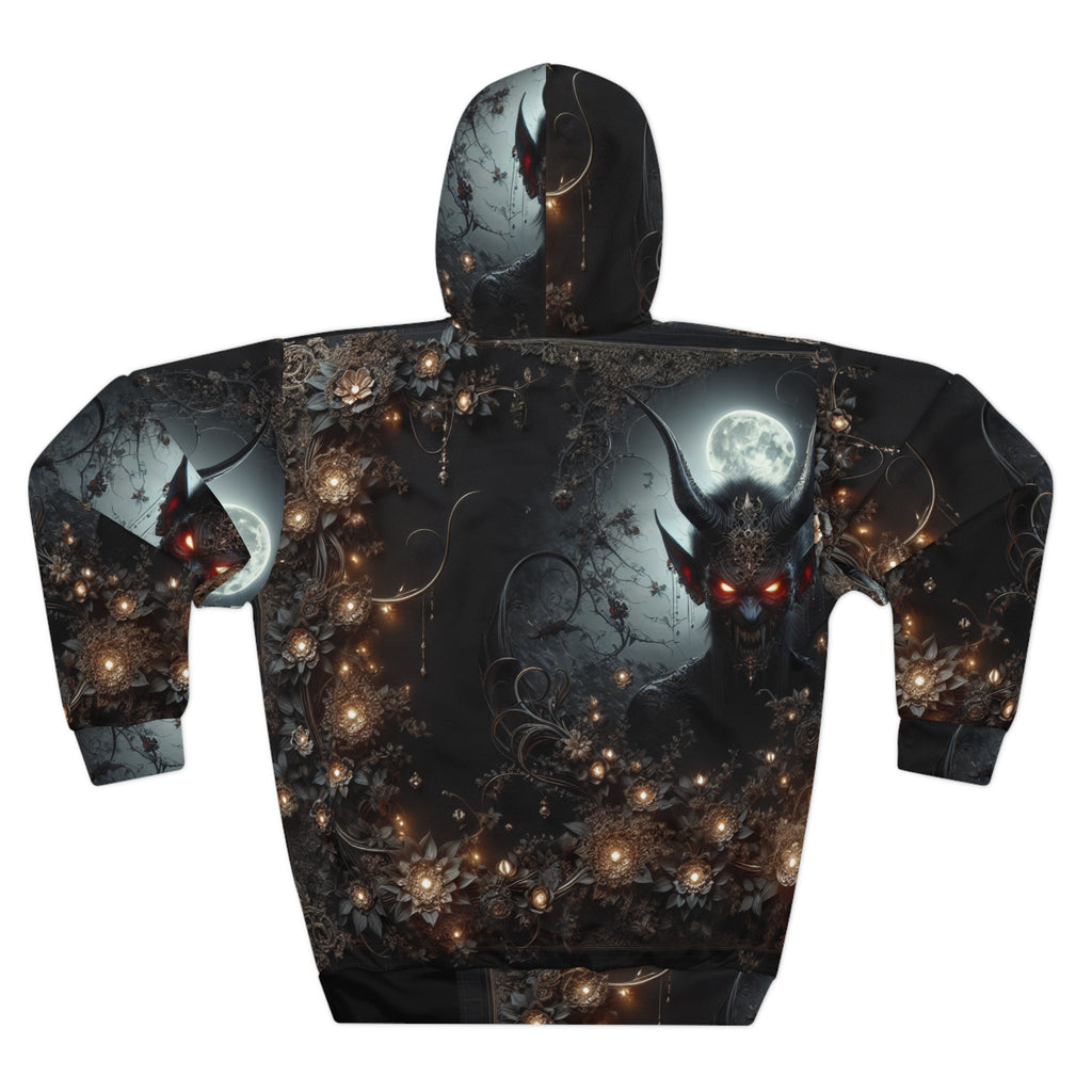 Mystical Fantasy Unisex Pullover Hoodie, Dark Hoodie, Cozy Sweater, Unique Gift, Graphic Sweatshirt for Fans