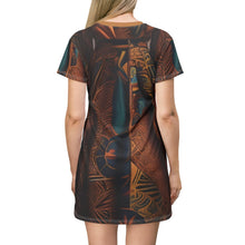 Load image into Gallery viewer, R&amp;RH Earthtone T-Shirt Dress - Rich and Rich Homeopportunities 
