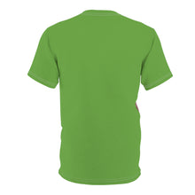 Load image into Gallery viewer, R&amp;RH Embroidered Floral Unisex Designer Womens T-shirt | Vibrant Green Top for Spring &amp; Summer
