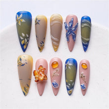 Load image into Gallery viewer, 1069 Handmade Nail Wear Nail Art Reusable Press on Nails False Nails
