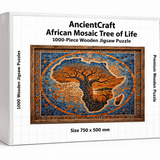 AncientCrafts Baobab Tree of Life 1000‑Piece Wooden Jigsaw Puzzle By Rich and Rich