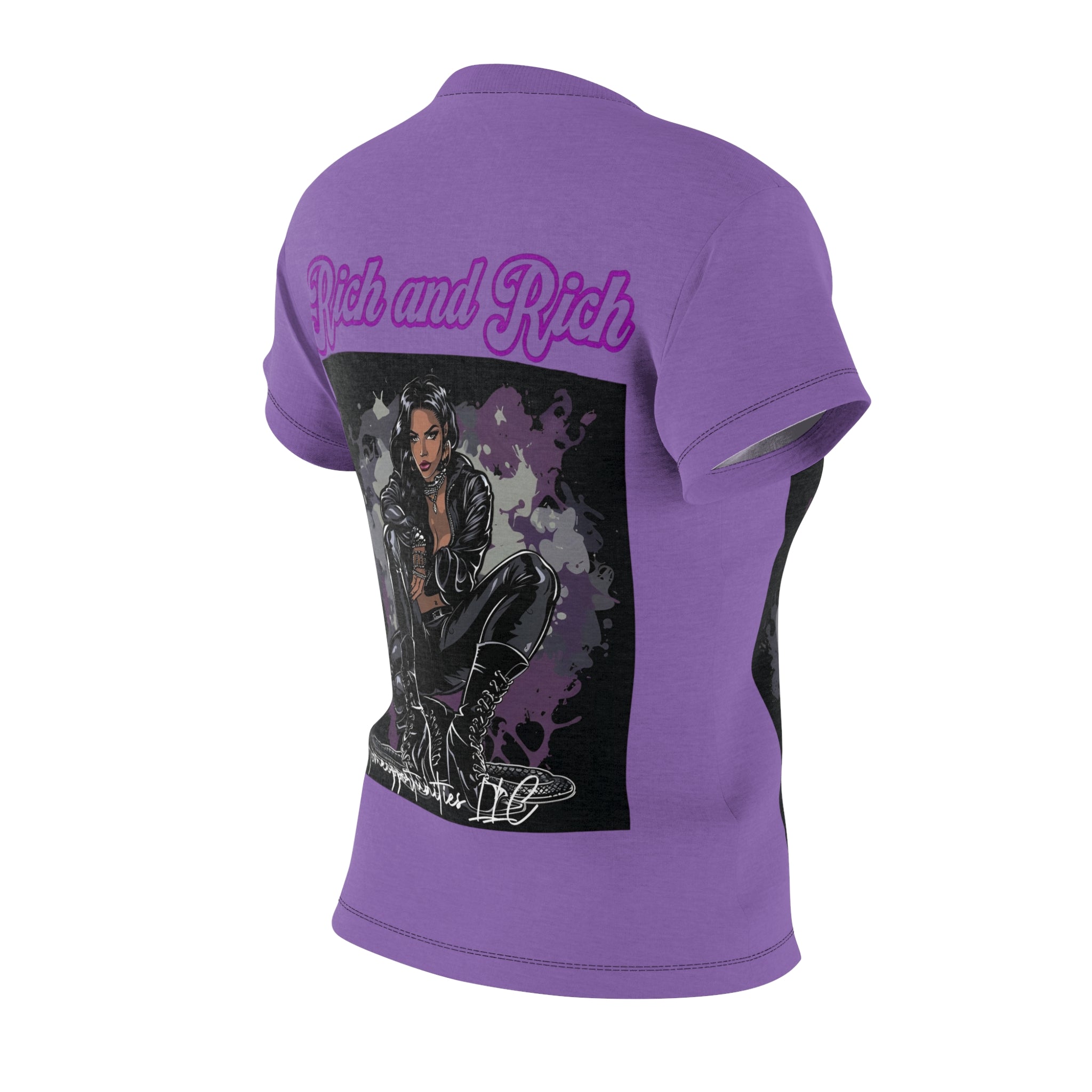 R&RH Luiiloviie Women's Lavender Tee- Stylish Graphic Tee for Bold Women