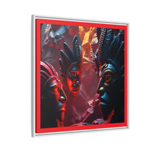 Load image into Gallery viewer, Vibrant Tribal Art Canvas Print - Framed Multi-Color Decor
