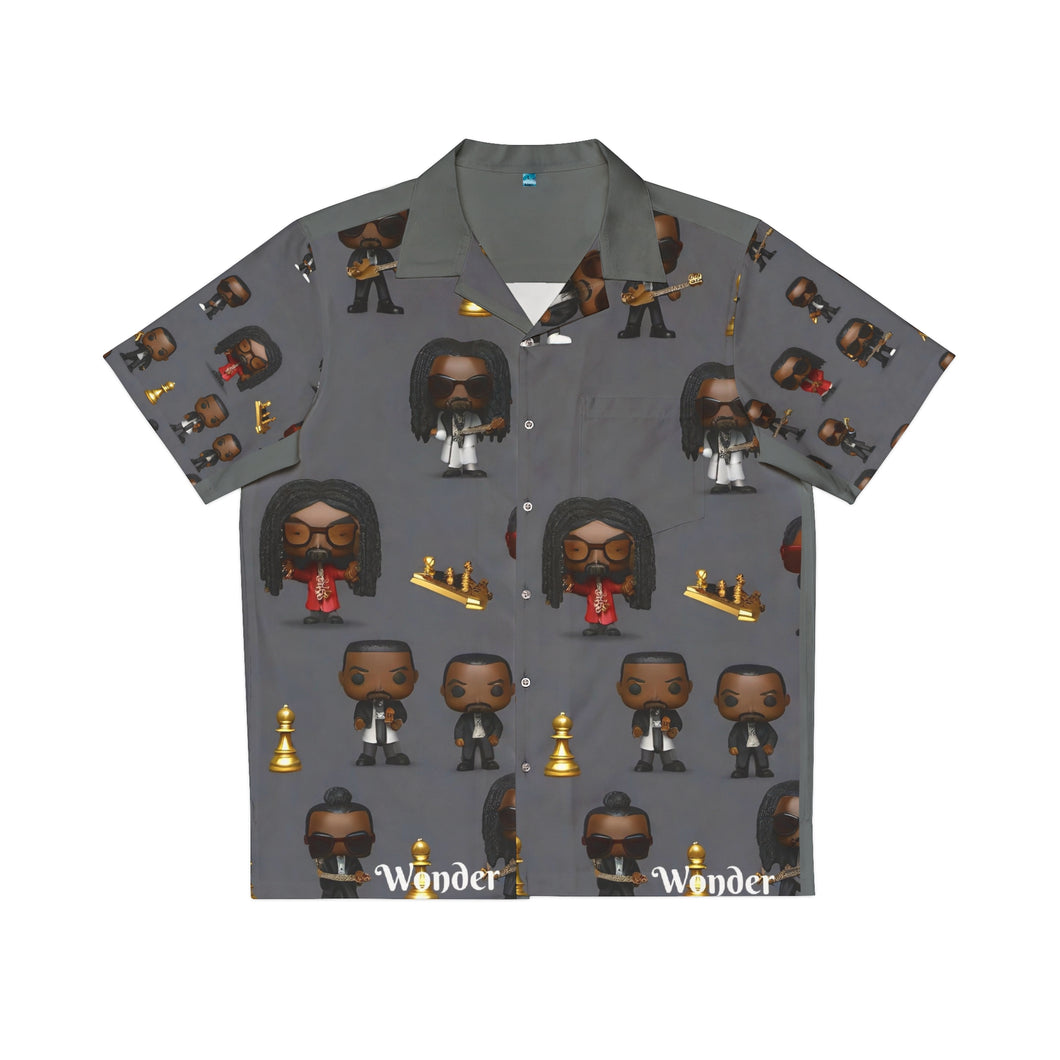 R&RH Grey Caricature Toons Men's Shirt