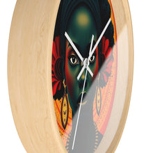 Load image into Gallery viewer, Cultural Elegance Wall Clock - Bold Black Woman Design
