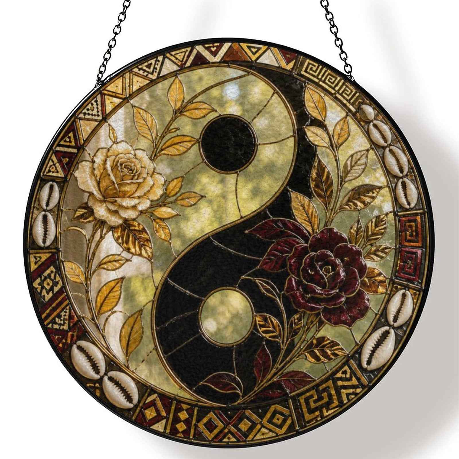 Rich and Rich Harmony Heritage Yin Yang Glass Suncatcher - Rich and Rich Homeopportunities